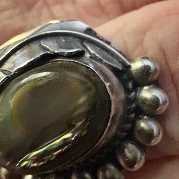 Navajo Handmade Ring
925 Silver Natural abalone shell Native American Sz 7 - Picture 5 of 11